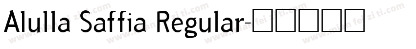 Alulla Saffia Regular字体转换